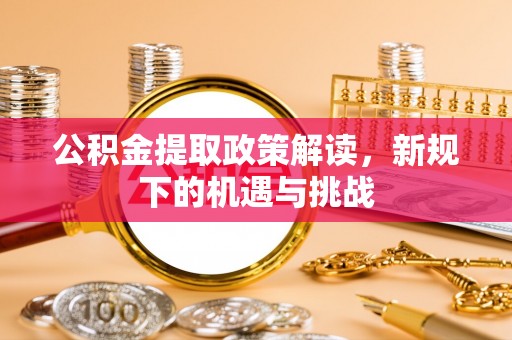 绥滨公积金提取政策解读，新规下的机遇与挑战