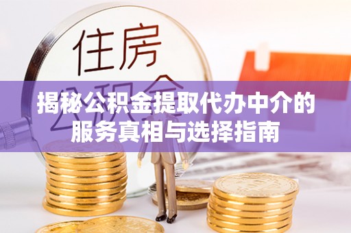 绥滨揭秘公积金提取代办中介的服务真相与选择指南