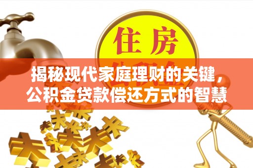 绥滨揭秘现代家庭理财的关键，公积金贷款偿还方式的智慧选择