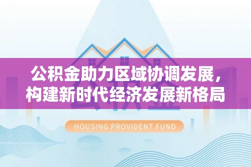 绥滨公积金助力区域协调发展，构建新时代经济发展新格局